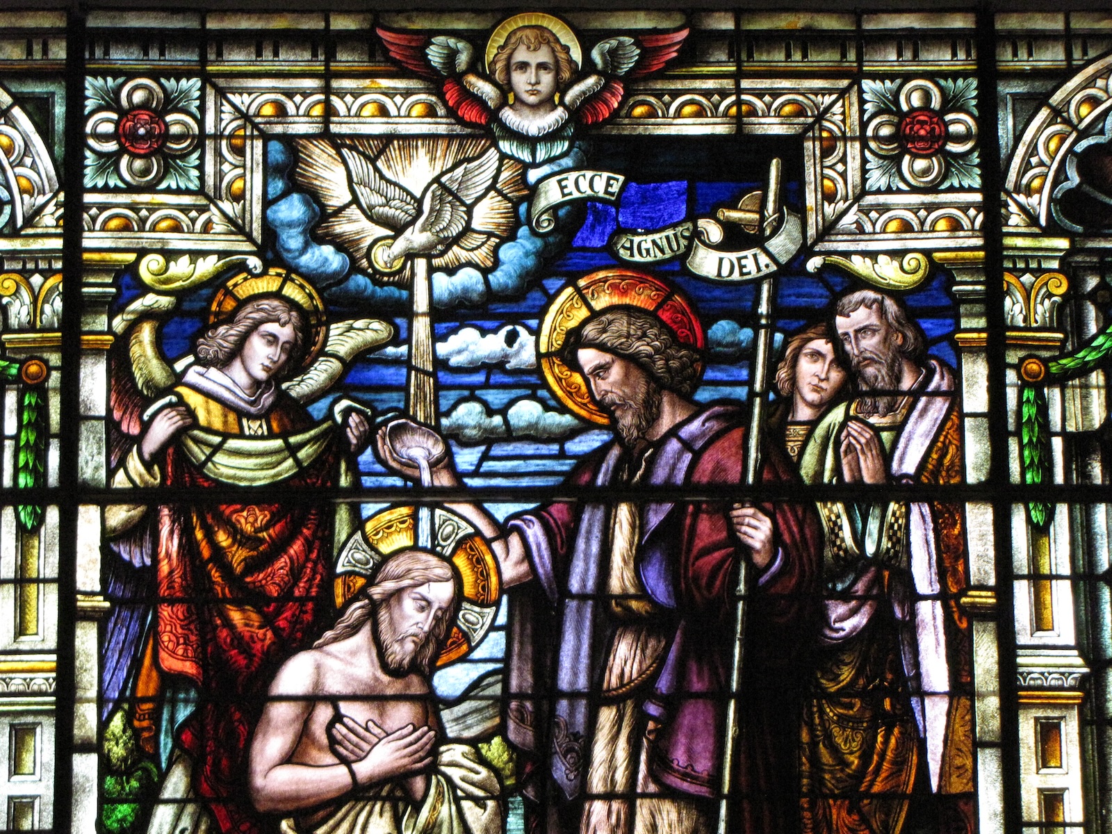 Baptism of Christ Stained Glass